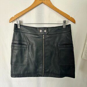 NWOT Free People Faux Leather Miniskirt sz 6